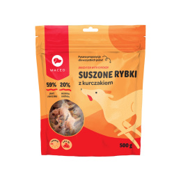 SM SUSZONE RYBKI Z KURCZAKIEM (SUSZONA RYBKA Z KURCZAKIEM) 500 g