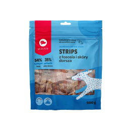 SM STRIPS Z ŁOSOSIA I SKÓRY DORSZA 500 G